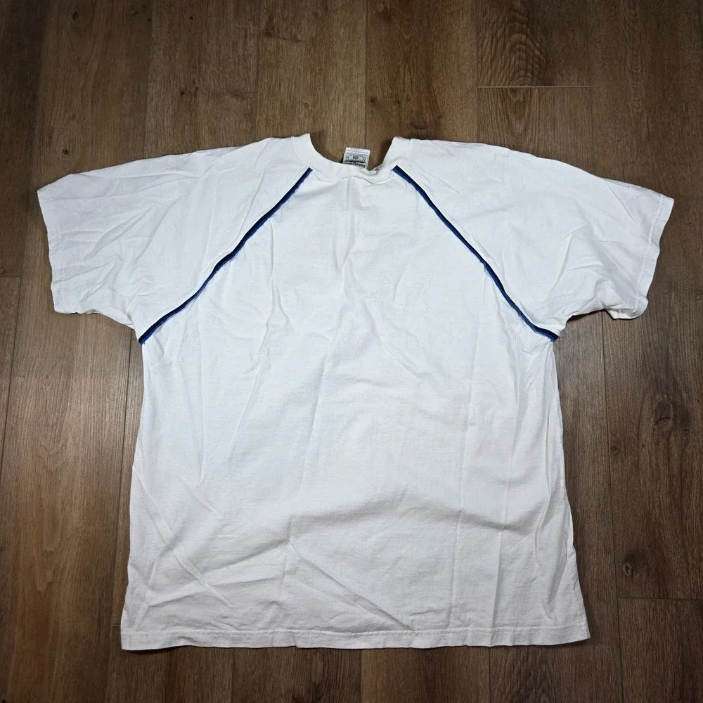 Vintage 90s Auburn Tigers T Shirt Mens XXL White Embroidered NCAA Football SEC